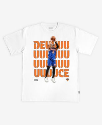 Мужская и женская футболка Slam Miles McBride White New York Knicks