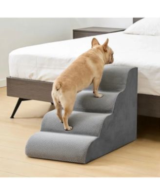 ZENY Staircase ramps designed for small dogs and cats, high-density foam curved pet steps, dog steps