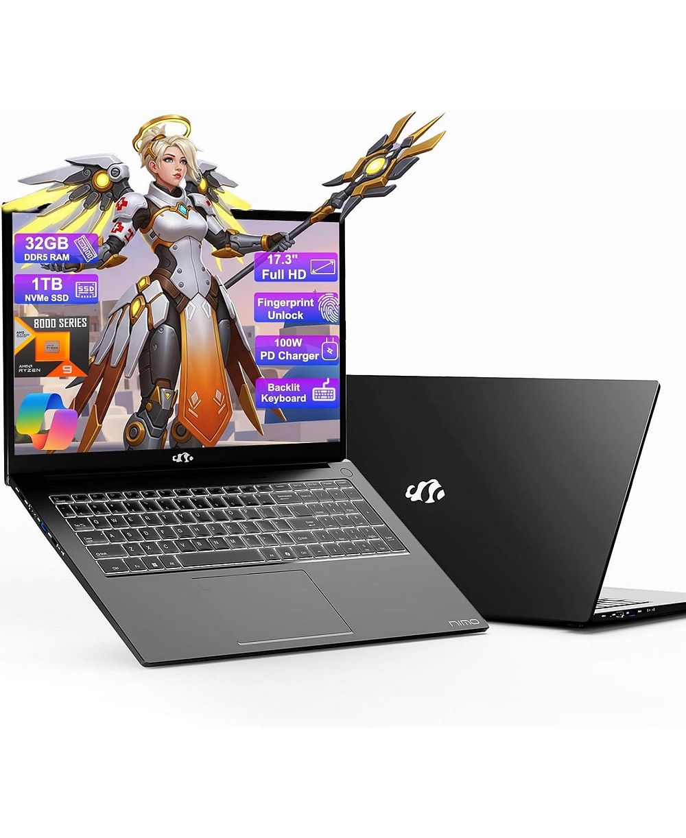 NIMO Ноутбук, AMD Ryzen 9 8945HS, 17.3"