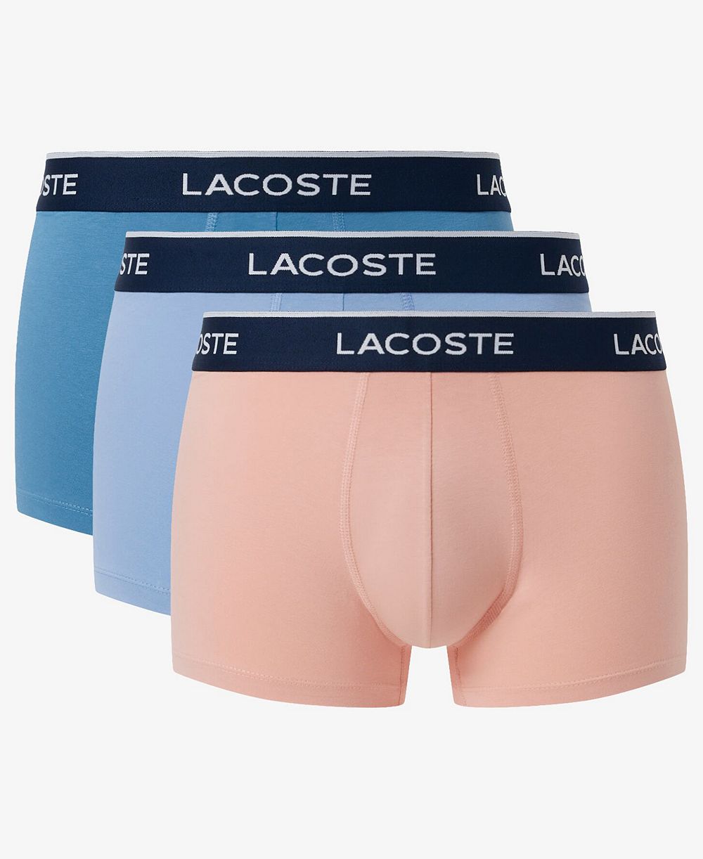 Lacoste Men's Regular-Fit Trunks, 3-Pack