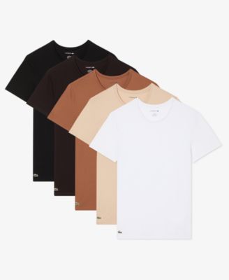 Мужская майка Lacoste Slim-Fit Crewneck, упаковка 5 шт