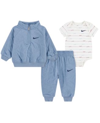 Nike Детский комплект из трех предметов: кофта на молнии, боди и брюки