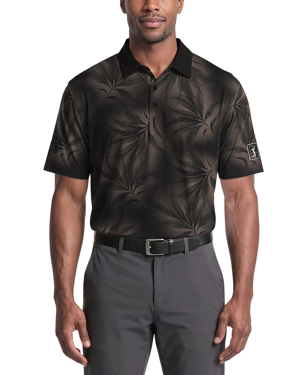 Мужская рубашка поло PGA TOUR с принтом Foliage, regular-fit