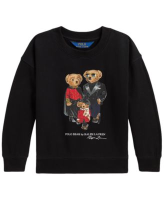 Детская толстовка Polo Ralph Lauren для девочек 2T-6X с принтом семьи медведей Polo Bear
