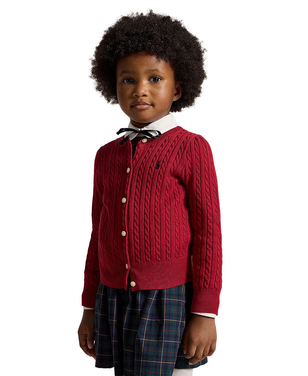Детский кардиган с мини-косичкой Polo Ralph Lauren для девочек 2T-6X