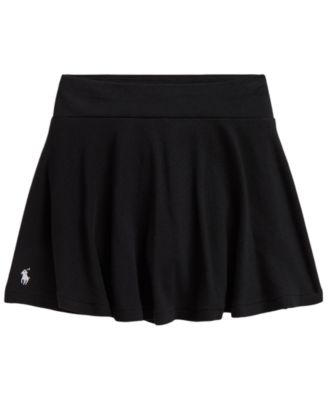 Polo Ralph Lauren женская спортивная юбка-шорты из стрейчевой сетки с внутренними шортами из джерси для девочек 2T-6 лет