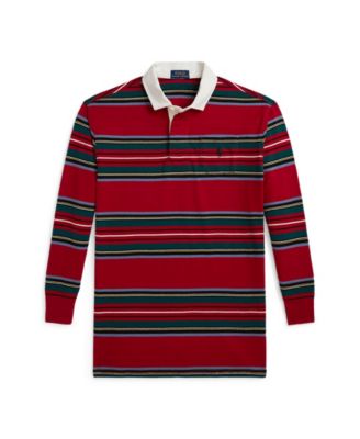 Polo Ralph Lauren Girls' 7-16 Long-Sleeve Striped Cotton Rugby Shirt