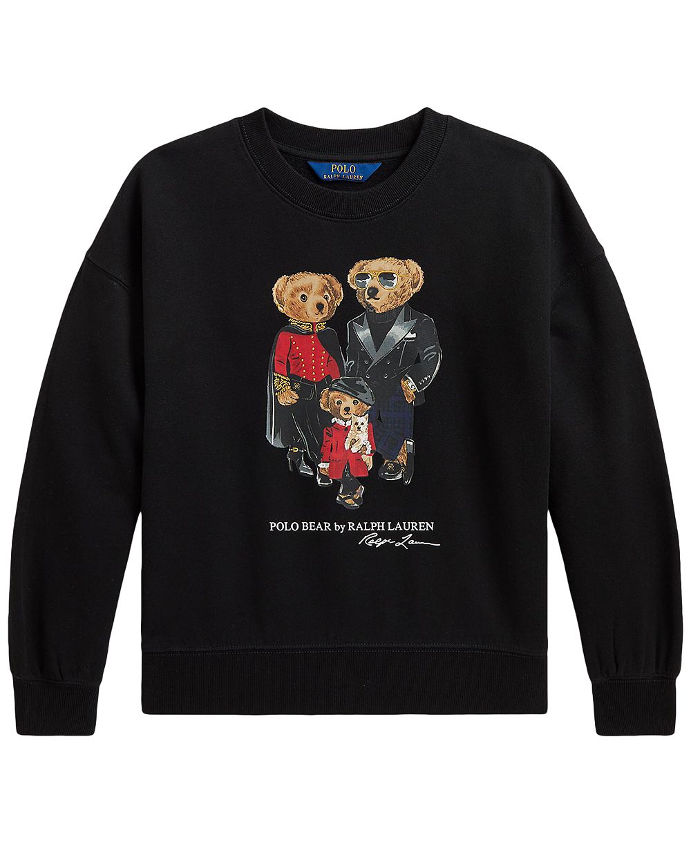 Polo Ralph Lauren детский свитшот с принтом Polo Bear Family для девочек 7-16 лет
