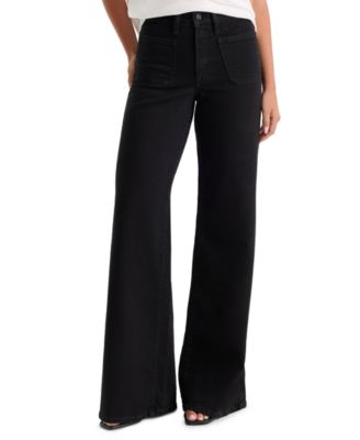 Good American Women's Good Waist High-Rise Wide Palazzo Jeans