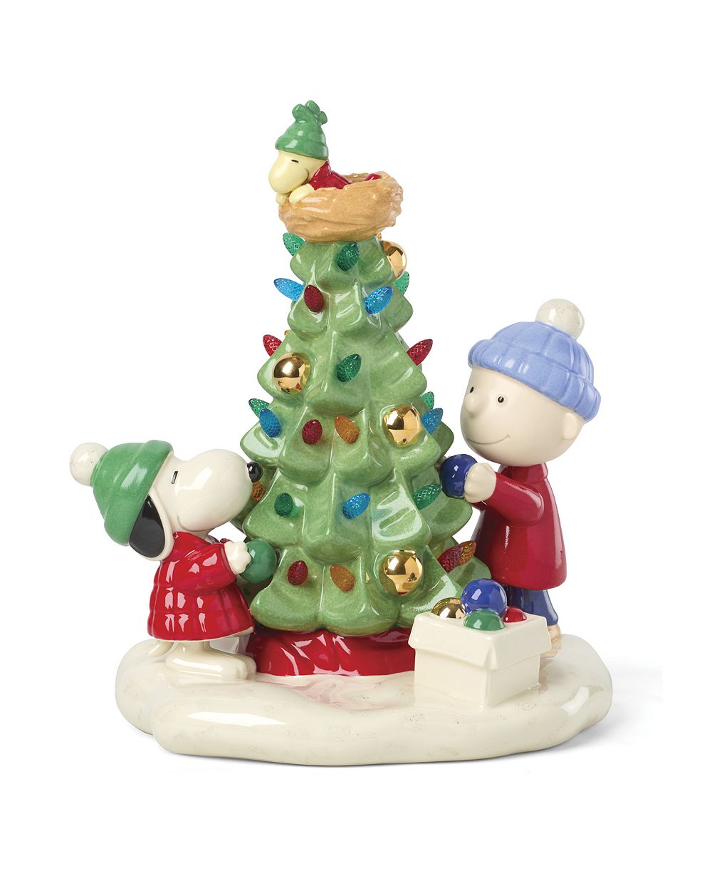 Lenox рождественская светящаяся фигурка Peanuts
