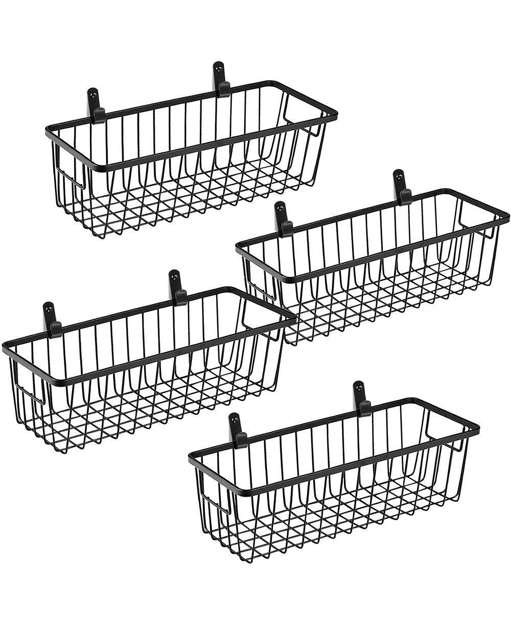 XDOVET Metal Wire Wall Mount Storage Basket