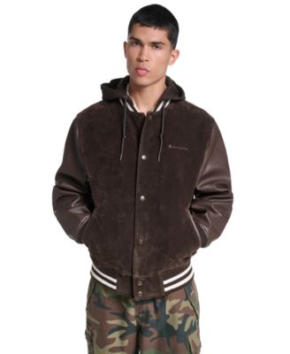 Champion Мужская куртка из искусственной замши Varsity