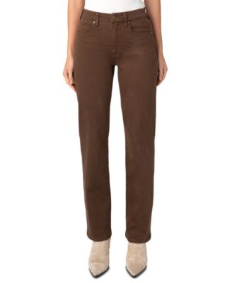 Джинсы Liverpool Los Angeles Petite Kennedy Comfort Waist Mid-Rise Straight-Leg