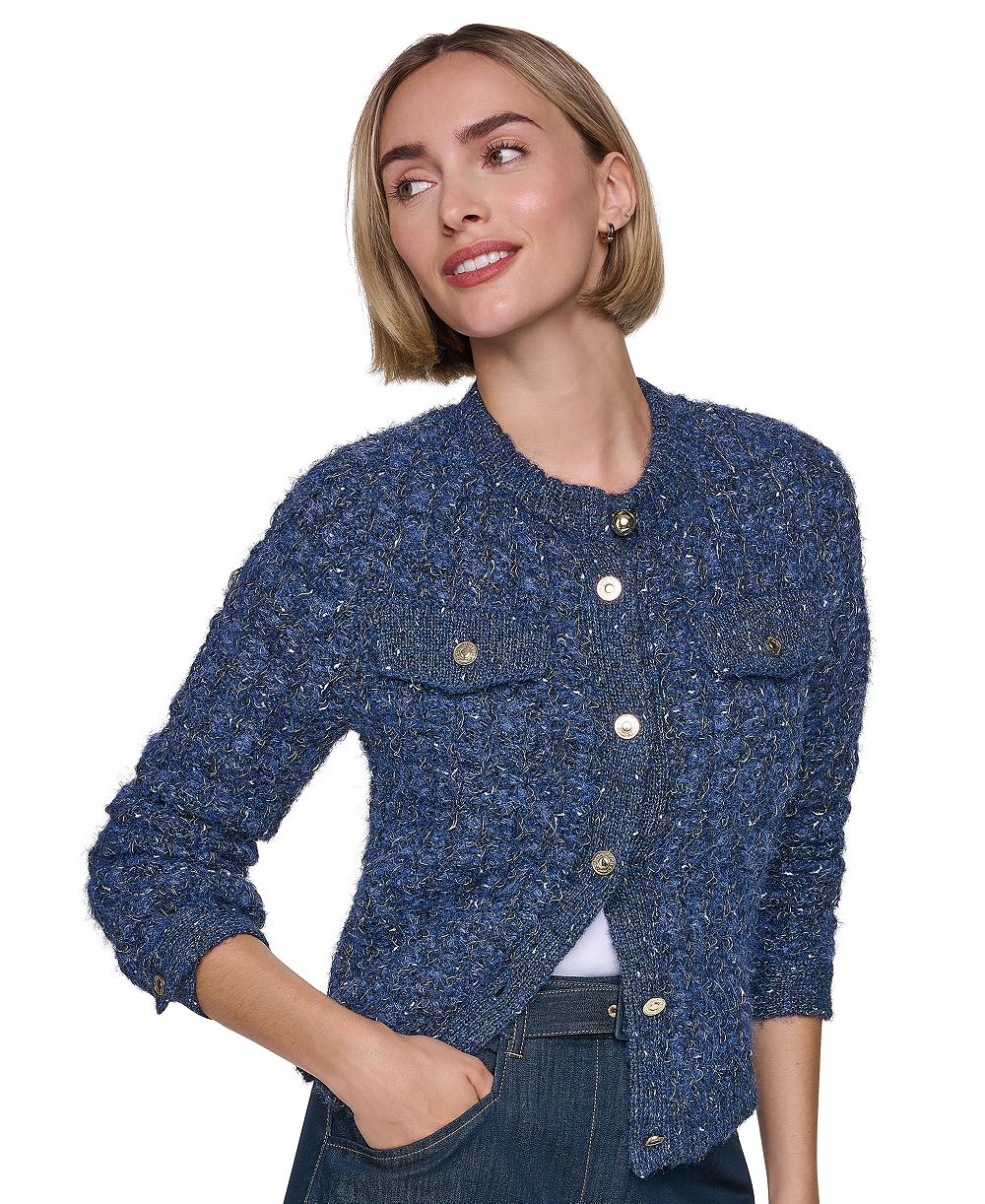 Sonia Rykiel Women's Five-Button-Front Sweater Denim Jacket