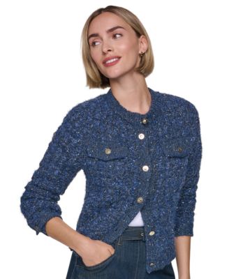 Sonia Rykiel Women's Five-Button-Front Sweater Denim Jacket