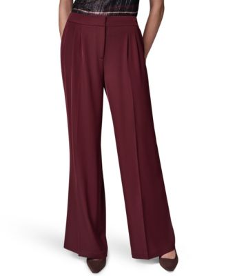 Donna Karan New York Petite High-Waisted Wide-Leg Pants