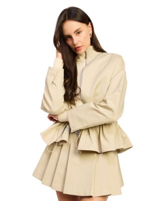 En Saison Women's Annie Zipper Front Collared Jacket