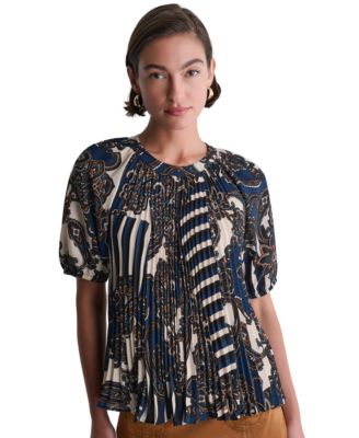 Женская блуза с коротким рукавом и принтом в стиле реглан от BCBG