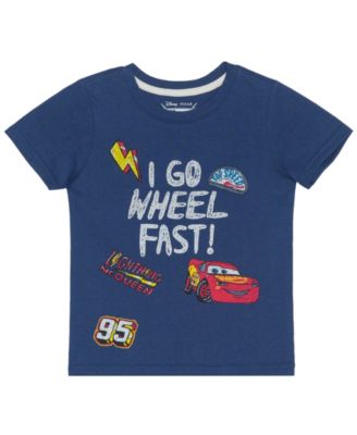 Детская футболка Epic Threads с коротким рукавом и графикой "I Go Wheel" для мальчиков 12M-5T