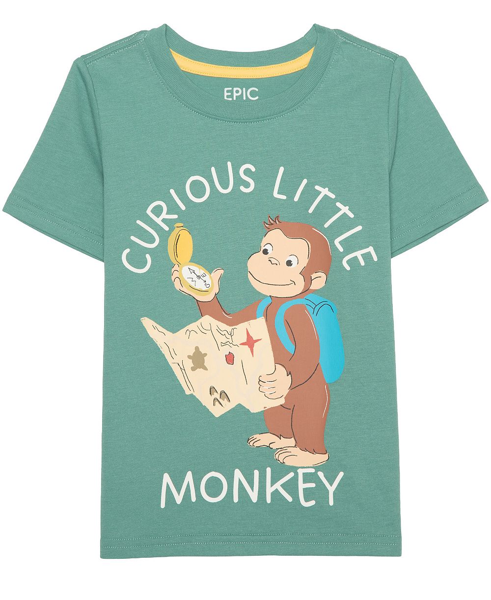 Epic Threads Toddler Boys' 12M-5T Curious Little Monkey Graphic T-Shirt