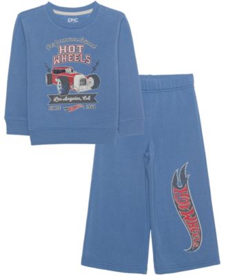 Epic Threads Малыши мальчики 2T-5T Hot Wheels графический свитшот с круглым вырезом и брюки, 2 предмета, эксклюзив Macy's