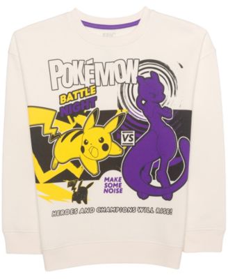 Epic Threads Boys' 5-20 Pokémon Battle Night Long-Sleeve Crewneck Screen-Print Sweatshirt, Macy's Exclusive