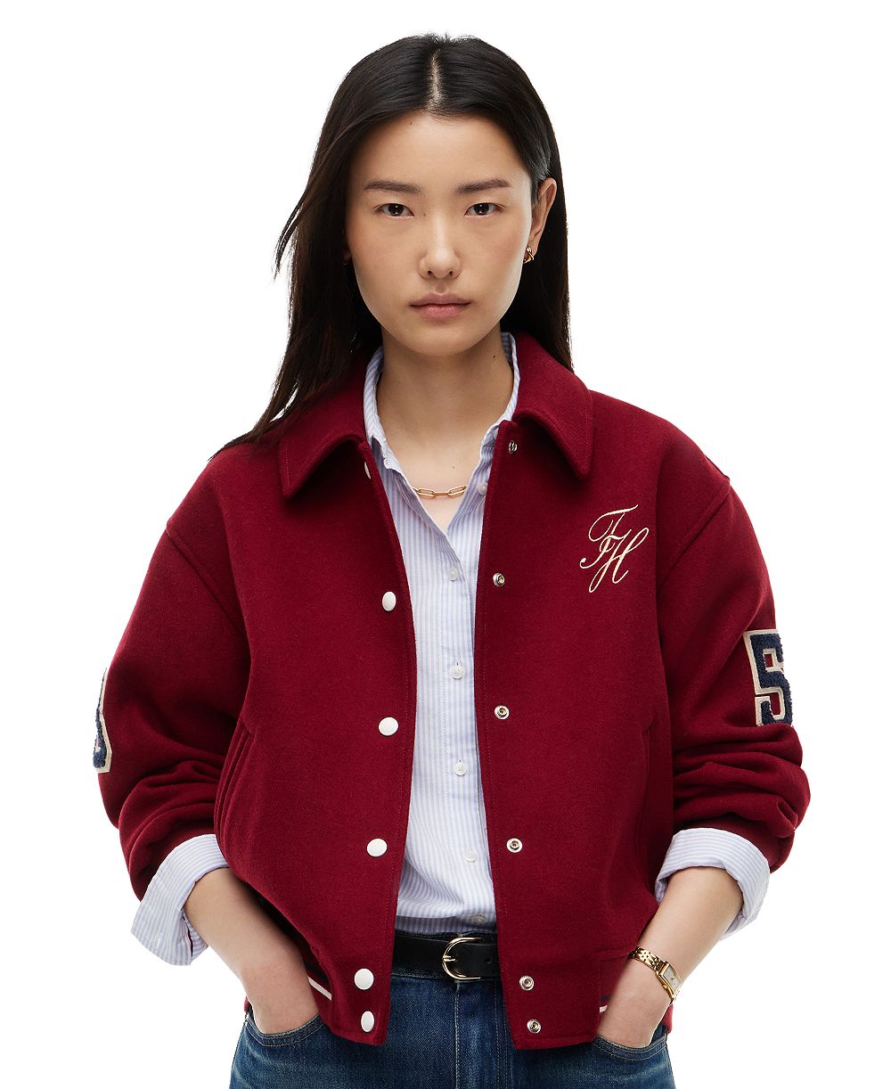 Tommy Hilfiger Women's Varsity Bomber Lightweight Jacket