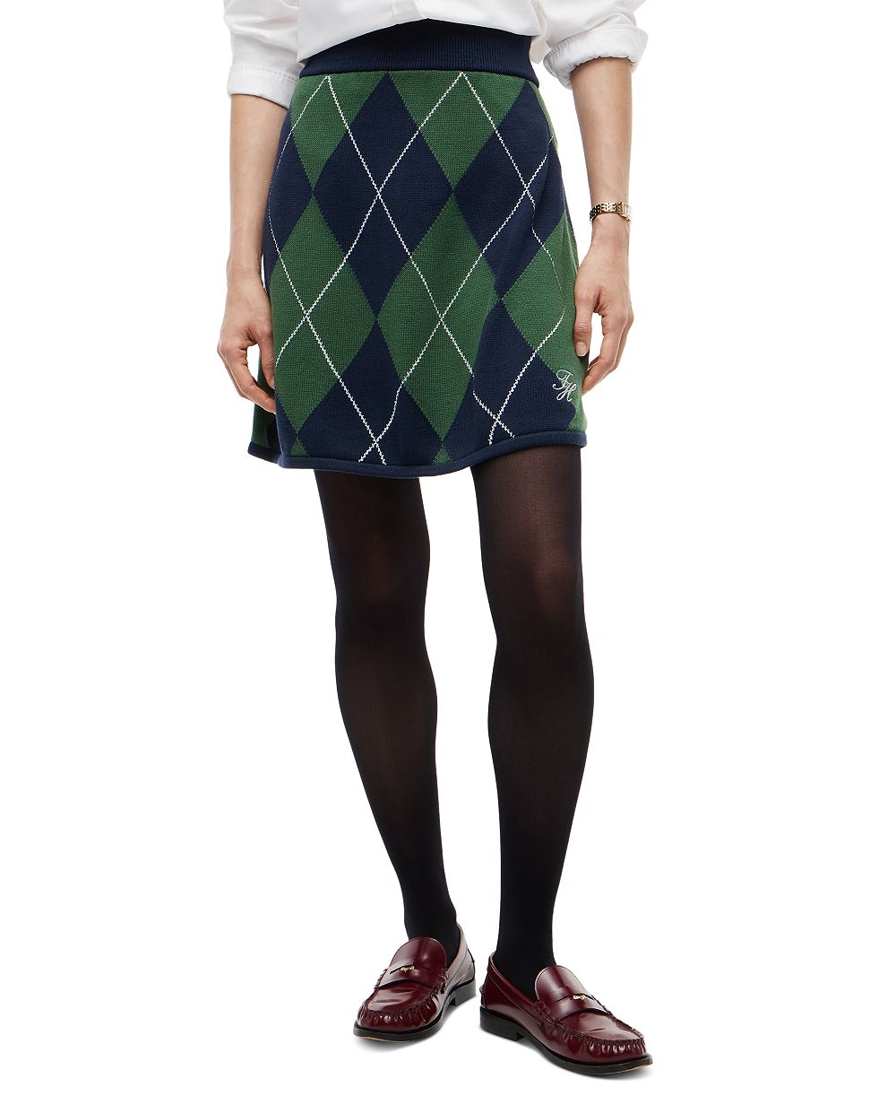 Женская плиссированная юбка A-Line Tommy Hilfiger с принтом тартан Argyle