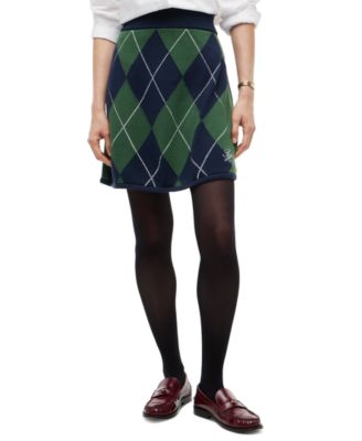 Женская плиссированная юбка A-Line Tommy Hilfiger с принтом тартан Argyle