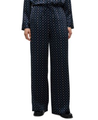 Tommy Hilfiger женские широкие сатиновые брюки на резинке