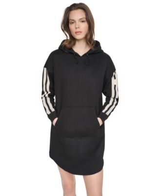 Платье DKNY Sport Women's Hooded Textured Tape Logo Shirttail Hem