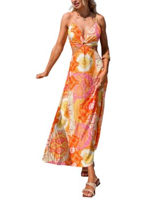 Cupshe Women's June Plans Patchwork Maxi Beach Dress