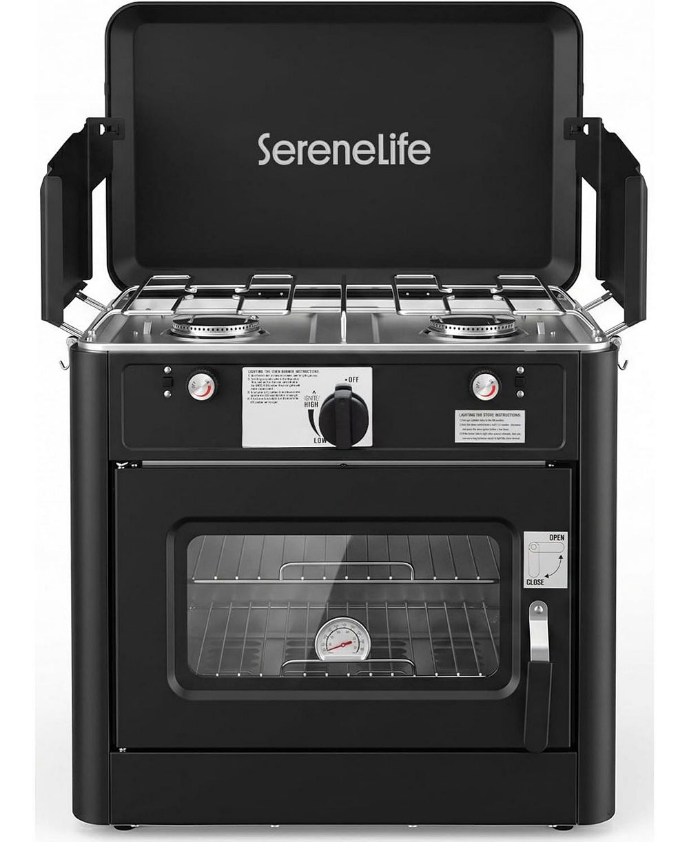 SereneLife комбинированная походная плита-печь 3-в-1