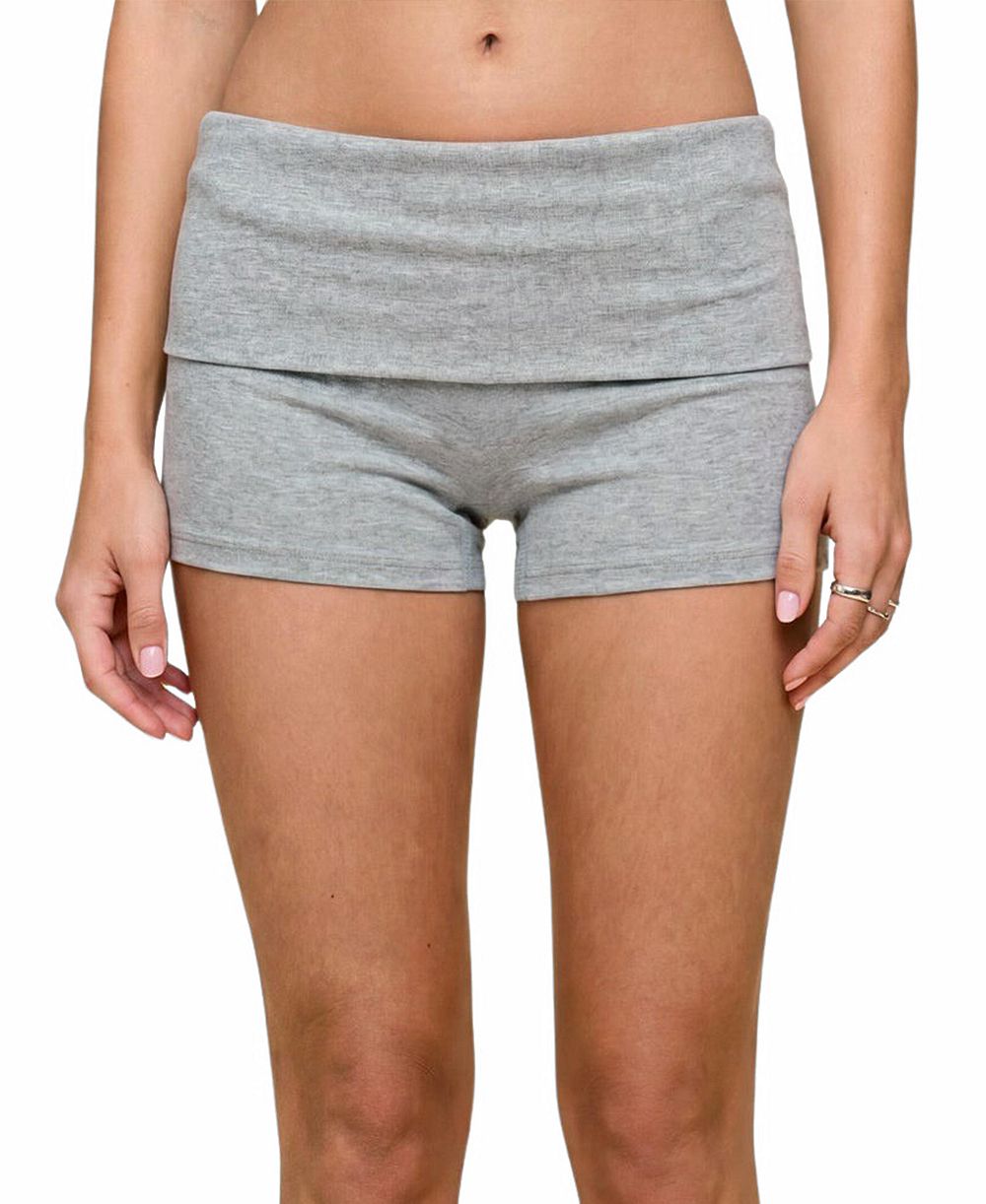 Edikted Women's Audrea Ribbed Foldover Biker Shorts