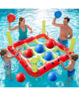 GNUADZ набор игр 2 в 1 надувной Tic Tac Toe и Ring Toss