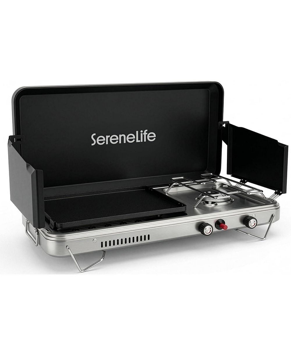 Компактная походная плита и гриль SereneLife 2-in-1