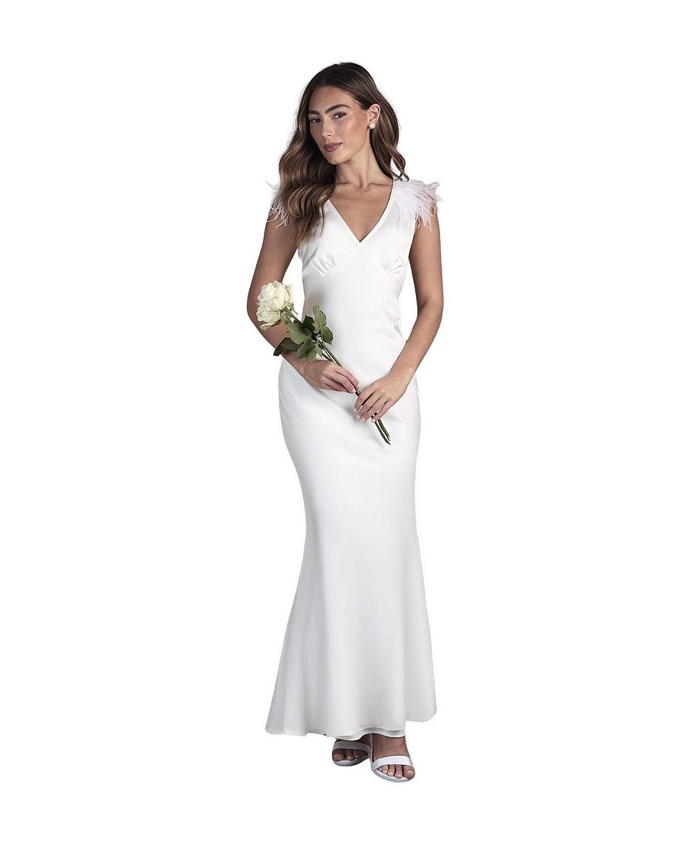 Женское атласное платье Coast V-Neck Maxi
