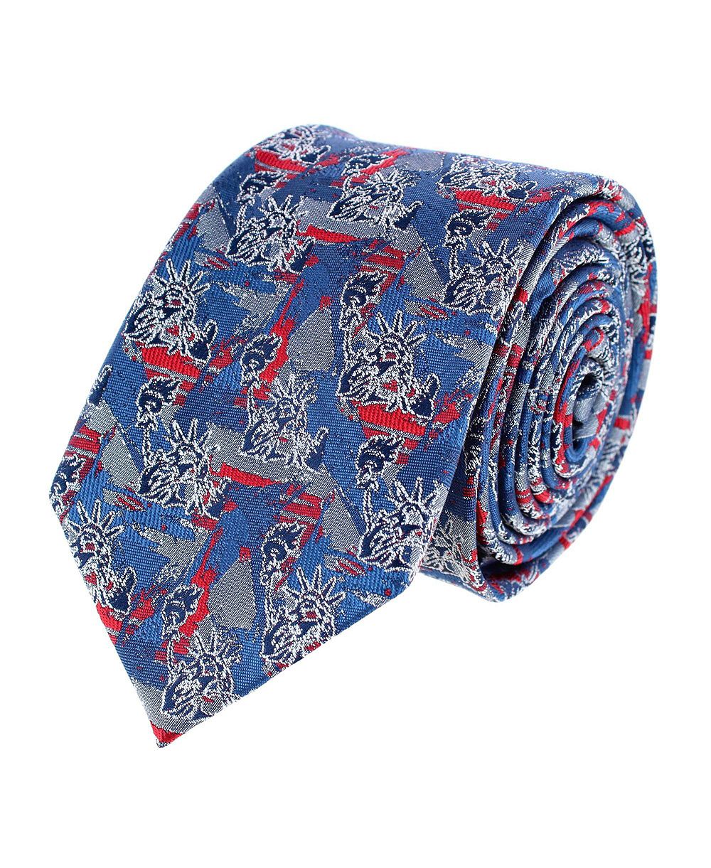 Мужской шелковый галстук TRAFALGAR Freedom's Torch Patriotic Novelty Necktie