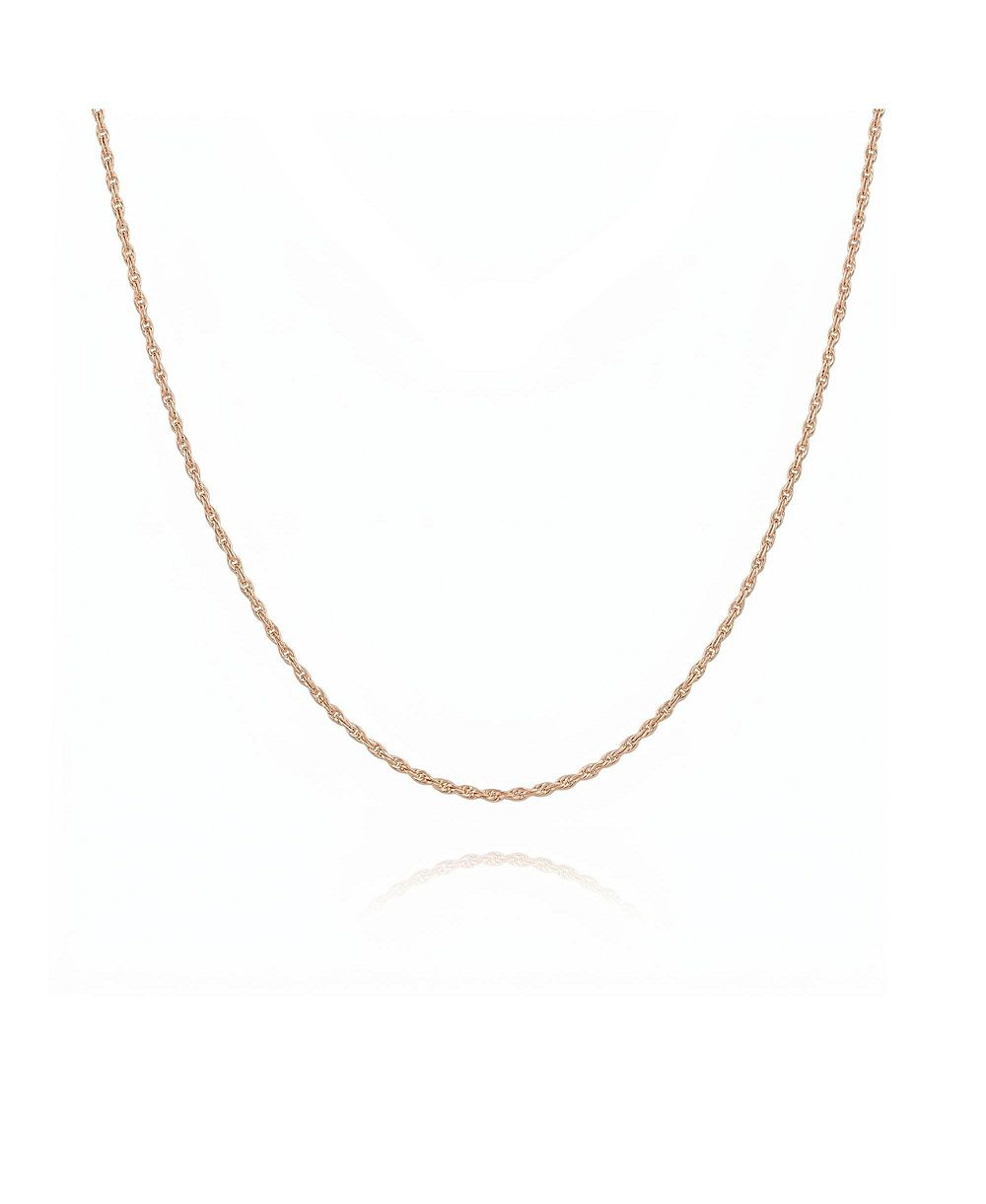 Spero London Sterling Silver Rope Chain Necklace