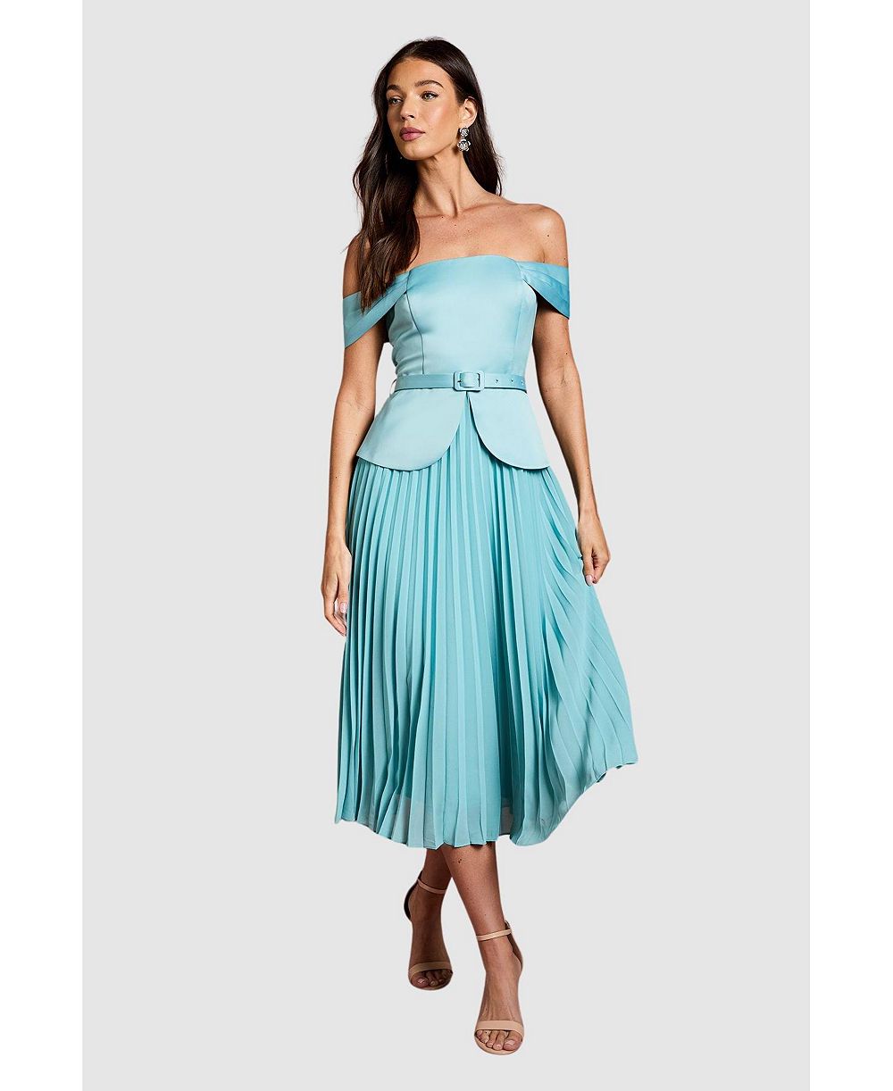 Coast Женское миди-платье фасона Bardot Fit and Flare