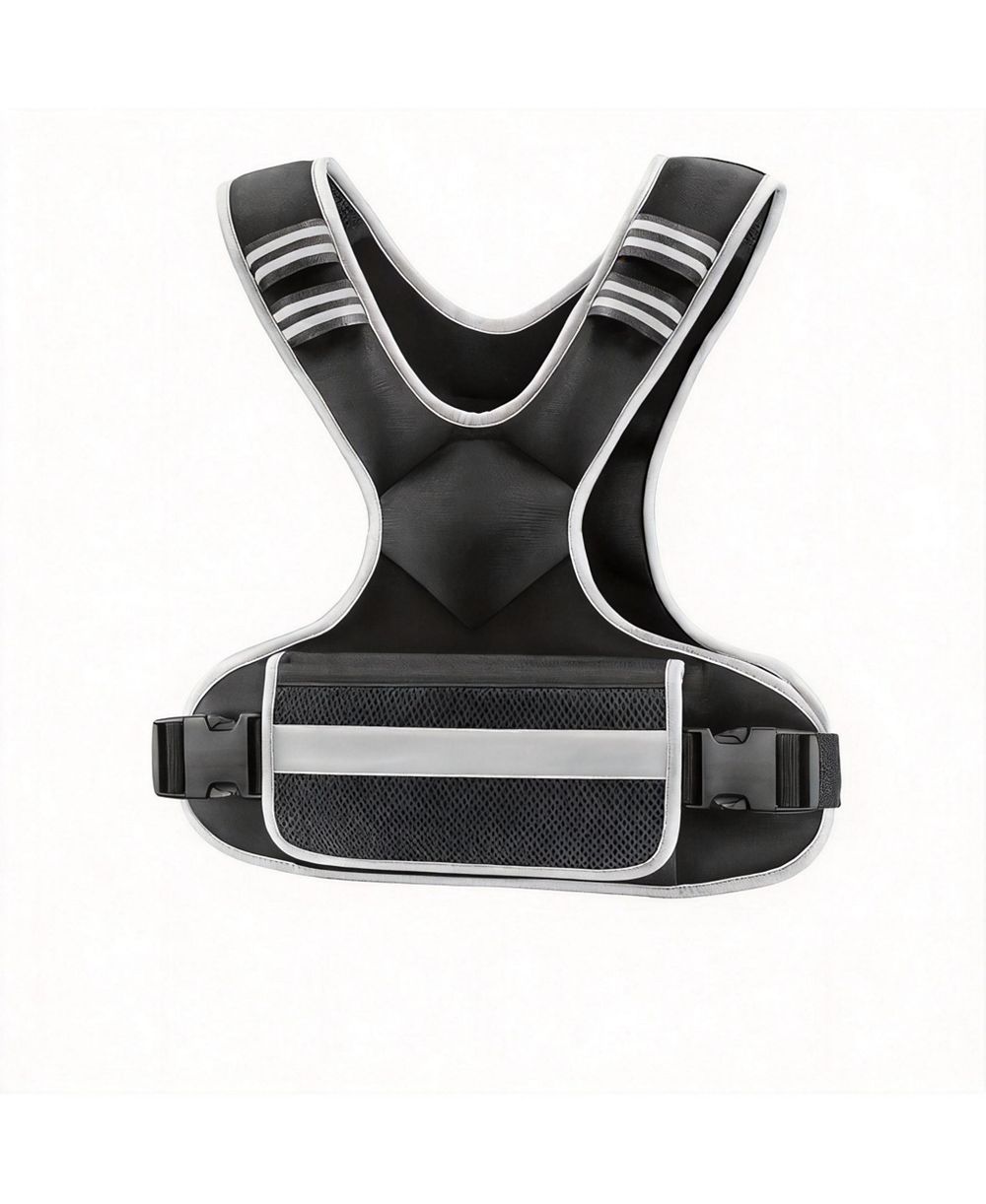 AOFAR 12-18lb Weighted Vest Adjustable Iron Sand Weights Shoulder Pads Pocket Fitness