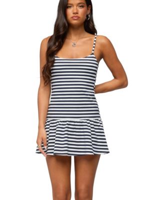 Edikted Women's Felicitie Striped Mini Dress