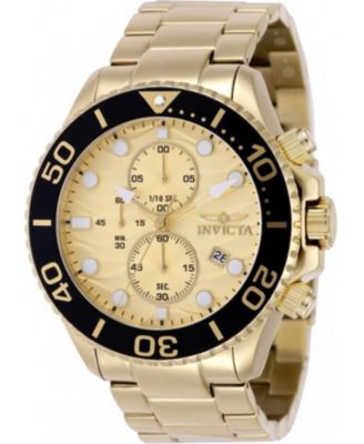 Invicta Мужские часы Pro Diver Quartz Gold 50225