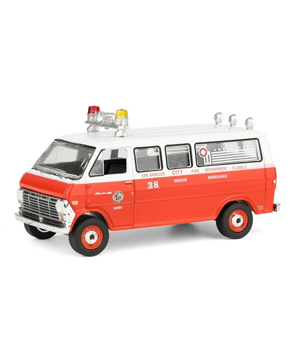 Модель Greenlight 1/64 1969 Ford Econoline Ambulance, Los Angeles Fire Department