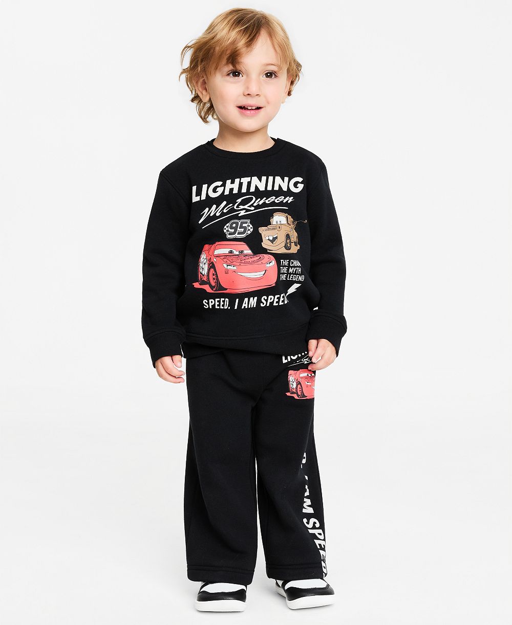 Epic Threads комплект из двух предметов для мальчиков-малышей 12M-5T: футболка с графическим принтом I am Speed и брюки, коллекция Cars
