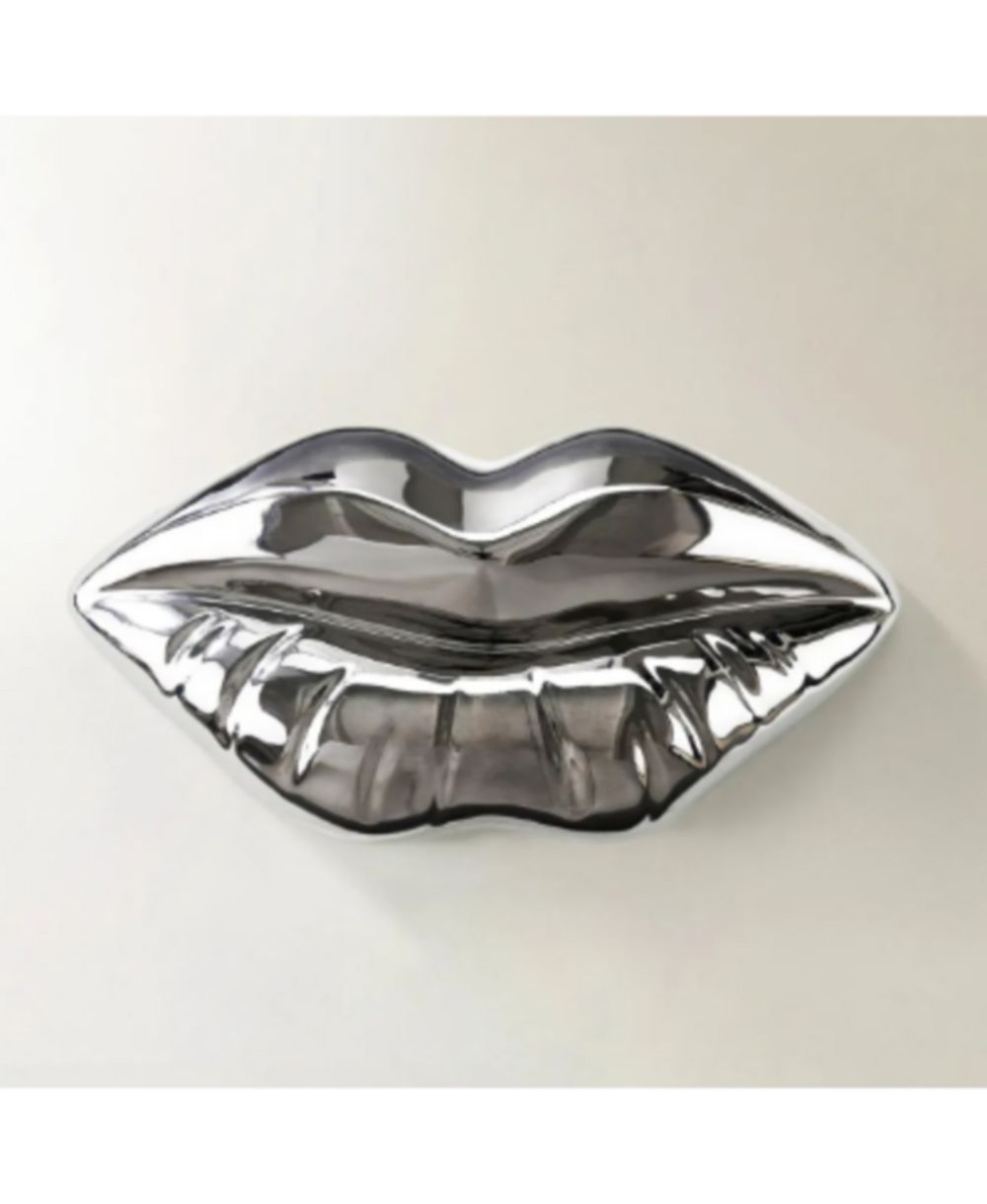Z Gallerie Chrome Lips Object
