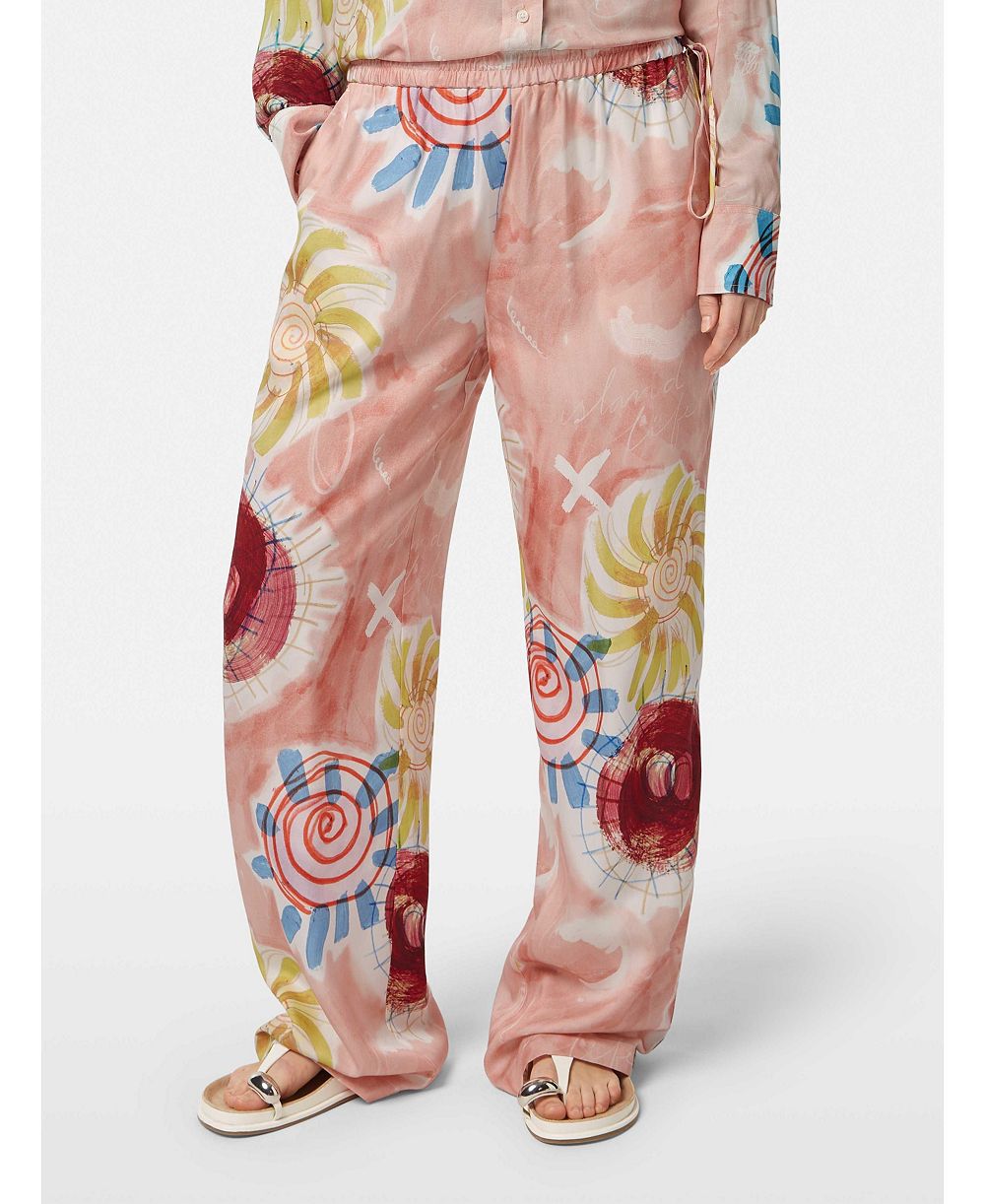 SCOTCH & SODA Women's Gia Mid Rise Wide Leg Elasticated Trousers