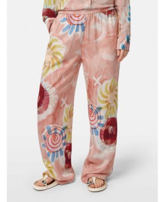 SCOTCH & SODA Women's Gia Mid Rise Wide Leg Elasticated Trousers