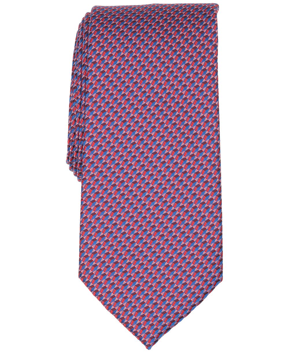 perry ellis portfolio мужской классический галстук с геометрическим рисунком roper