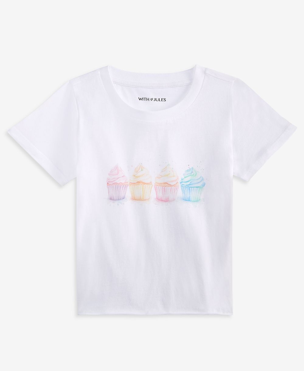 With Jules Big Girl Cupcake Graphic Tee